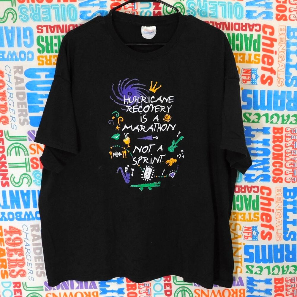 Vintage Hurricane Katrina Recovery T Shirt Size 2XL New Orleans Y2K